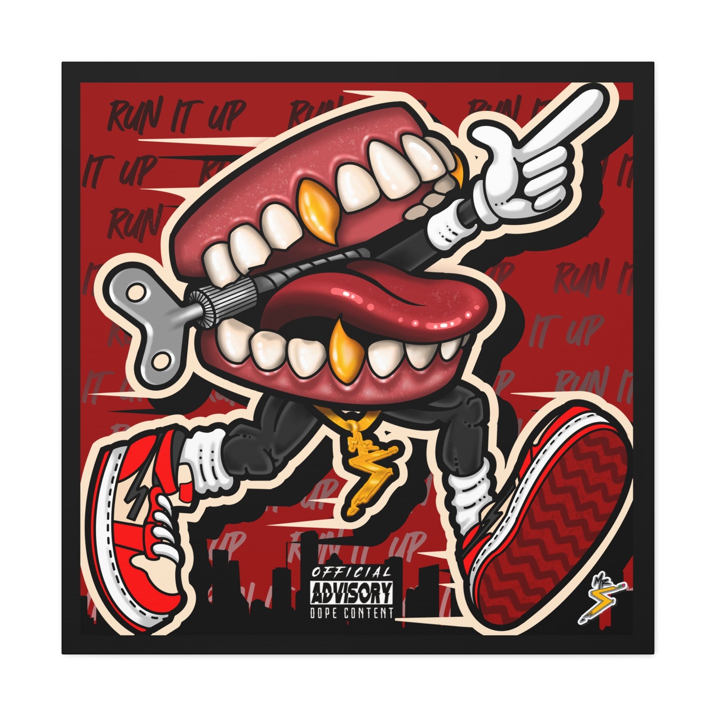 Run It Up - Matte Canvas, Stretched, 1.25"