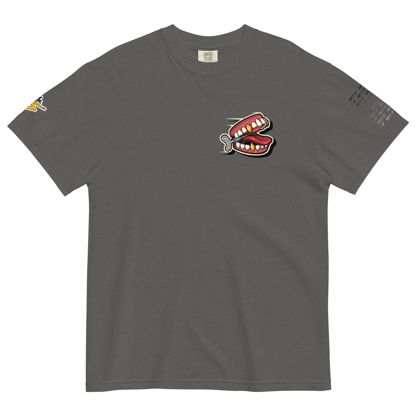 “Run It Up” Unisex garment-dyed heavyweight t-shirt