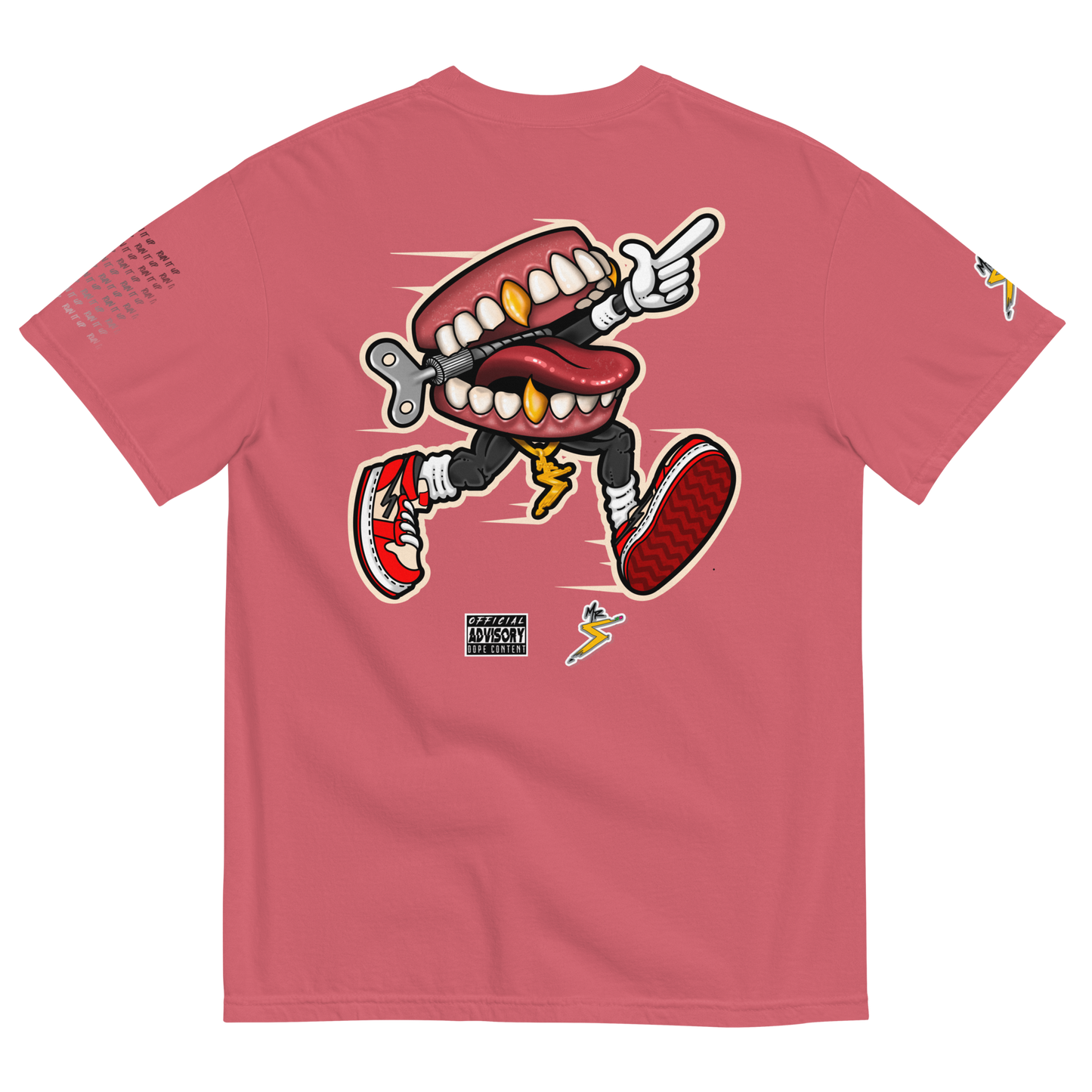 “Run It Up” Unisex garment-dyed heavyweight t-shirt