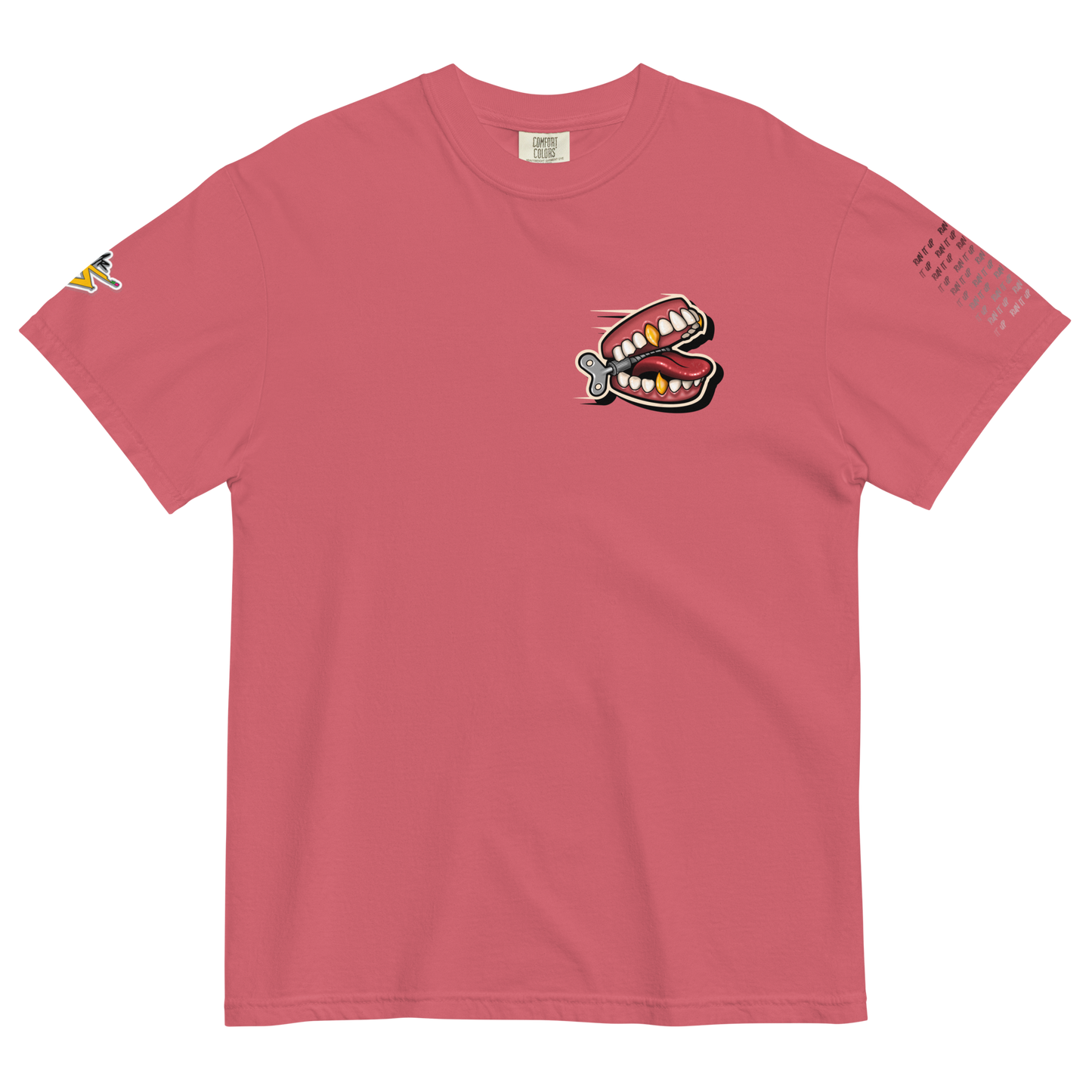 “Run It Up” Unisex garment-dyed heavyweight t-shirt