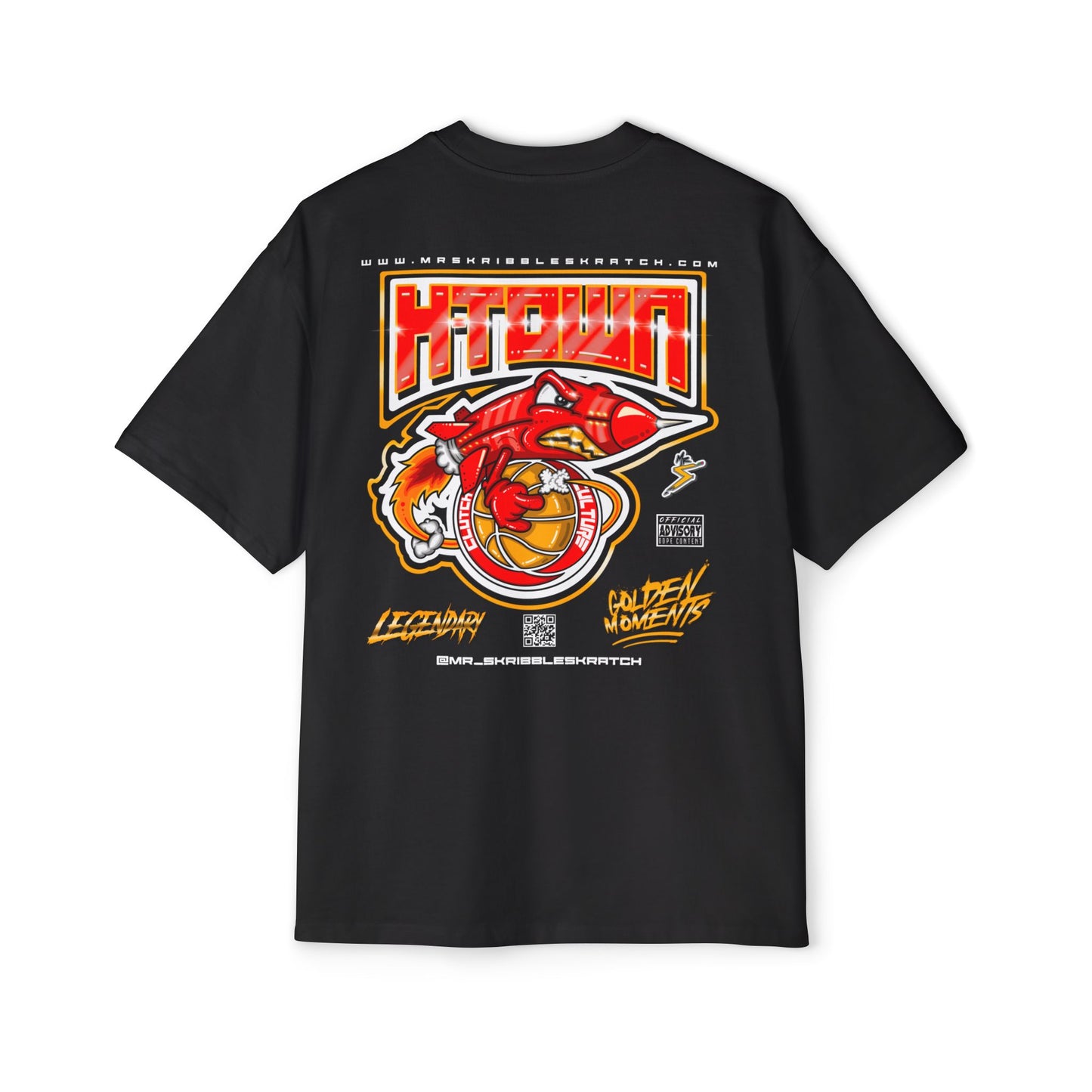 H-Town Rocket Men's Heavy Oversized Tee