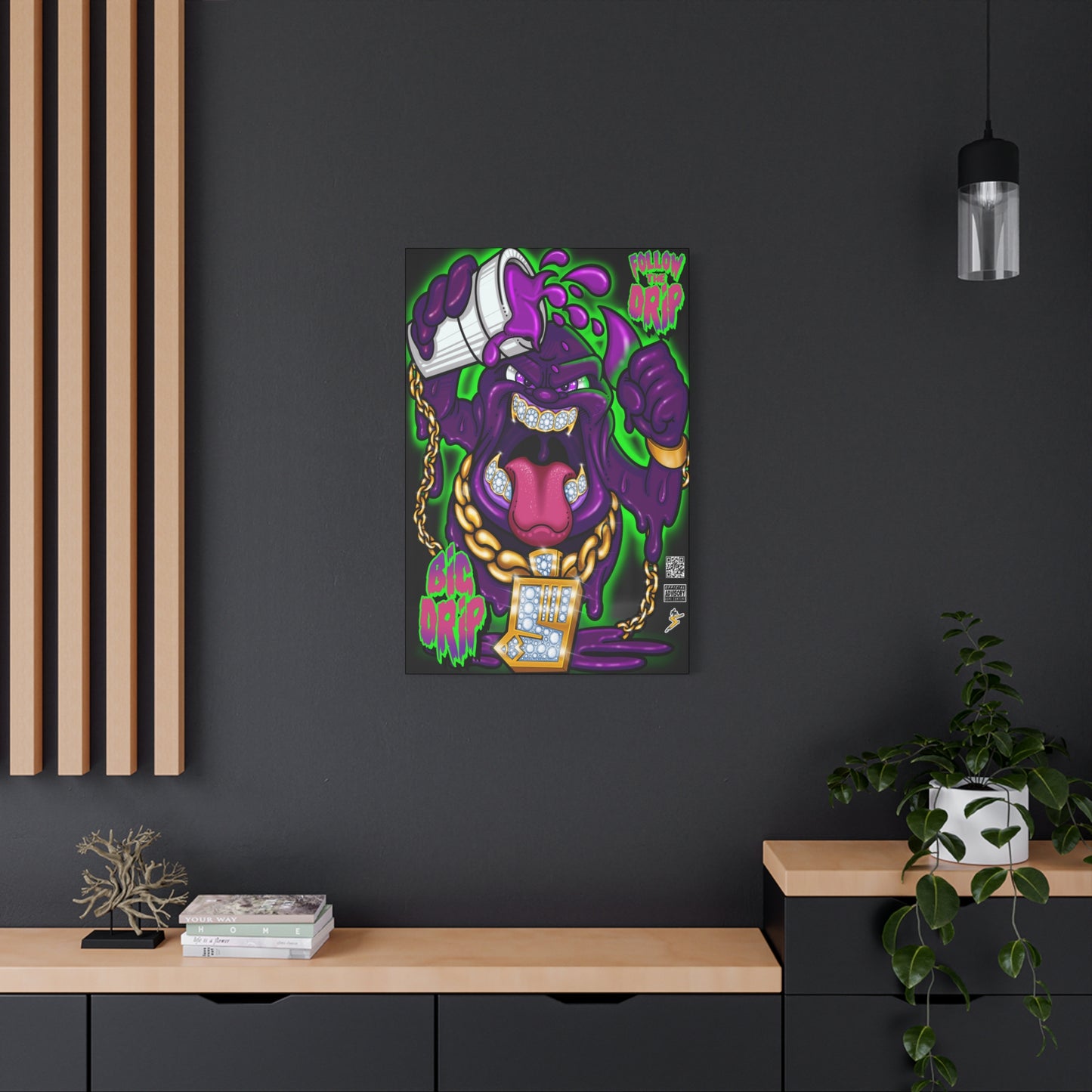 “Big Drip” - Matte Canvas, Stretched, 1.25"