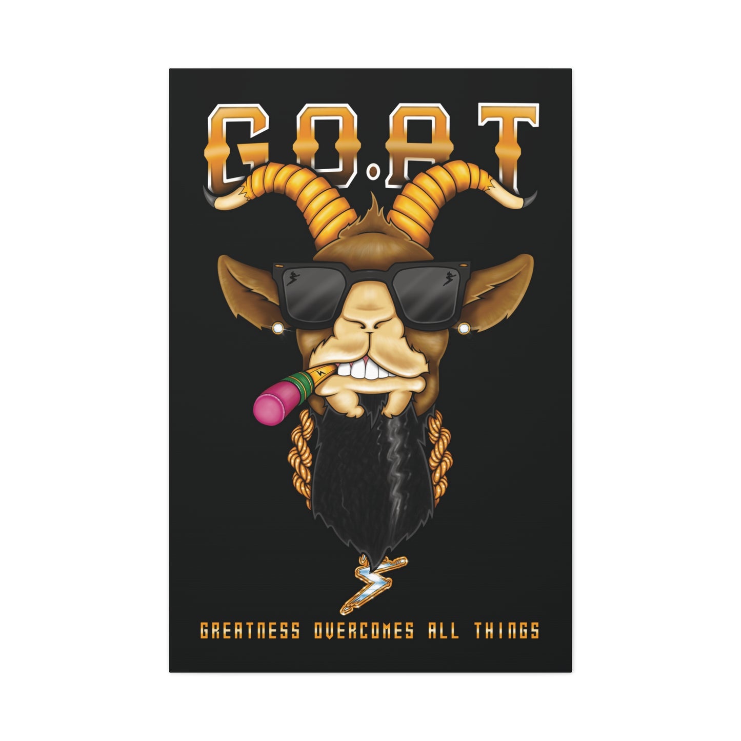 G.O.A.T. - Matte Canvas, Stretched, 1.25"