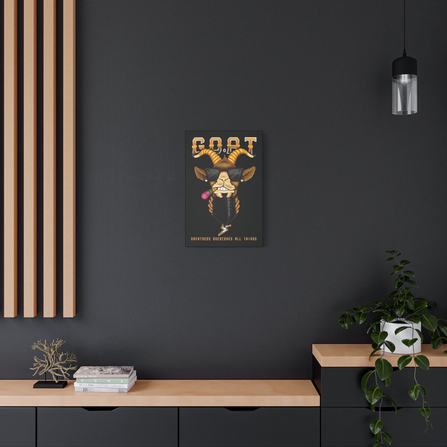 G.O.A.T. - Matte Canvas, Stretched, 1.25"