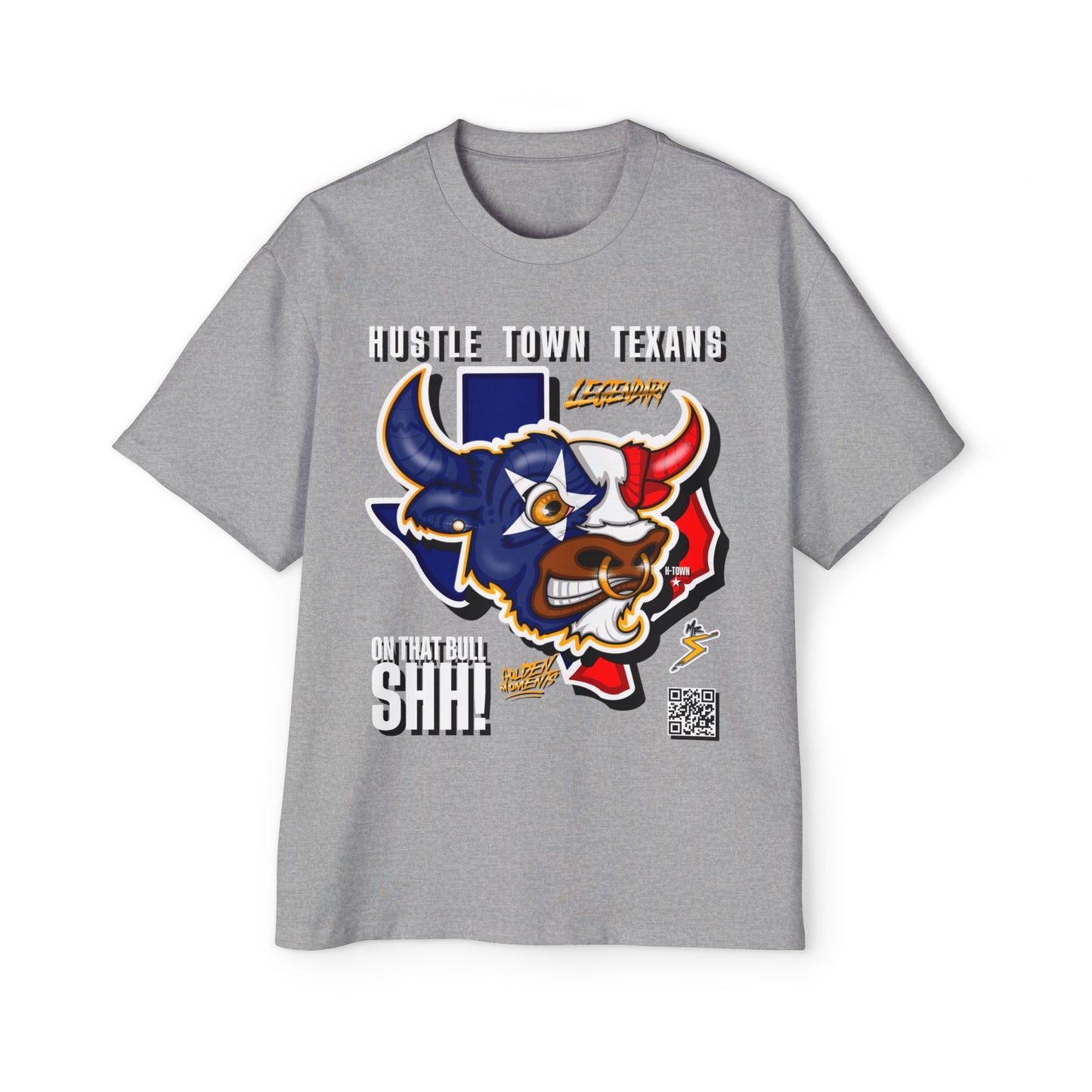 “Hustle Town Texans” Heavy Oversized Tee