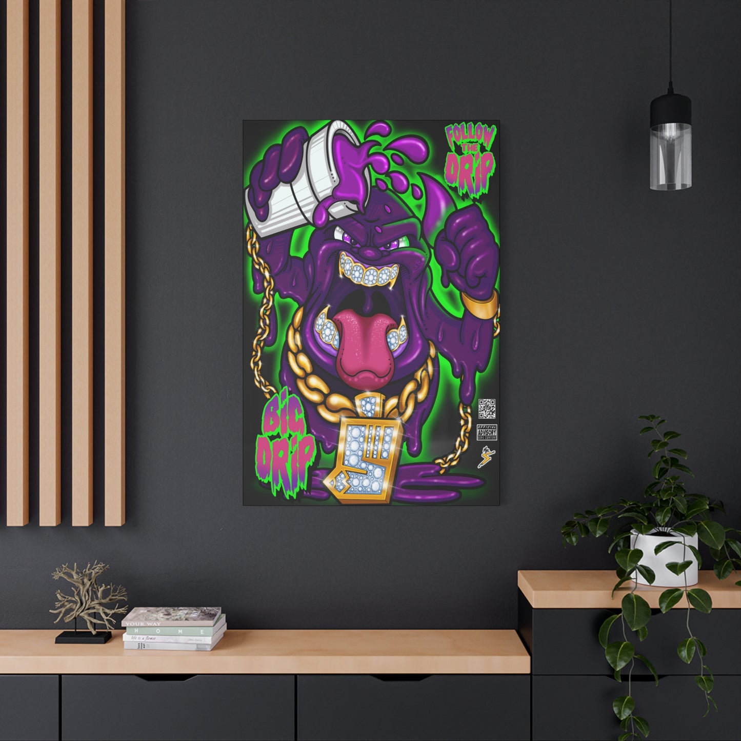 “Big Drip” - Matte Canvas, Stretched, 1.25"