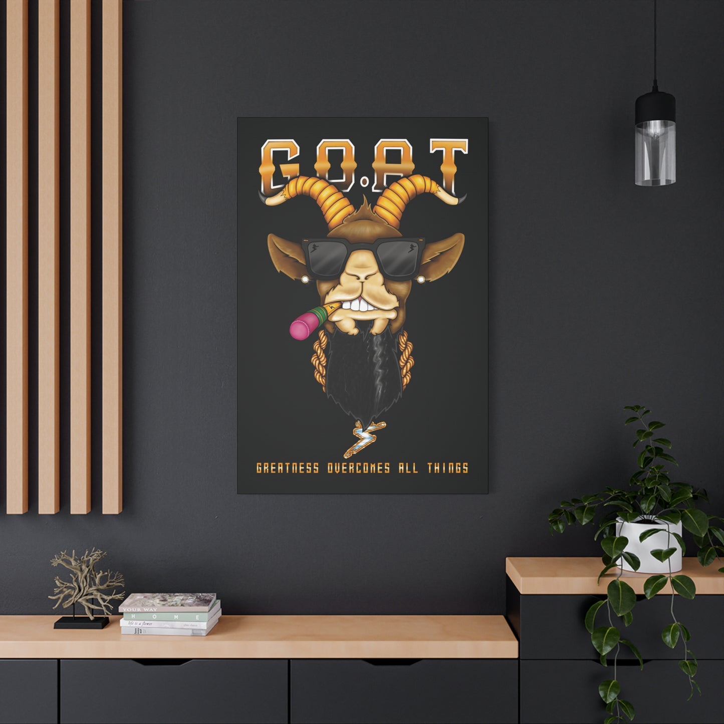 G.O.A.T. - Matte Canvas, Stretched, 1.25"