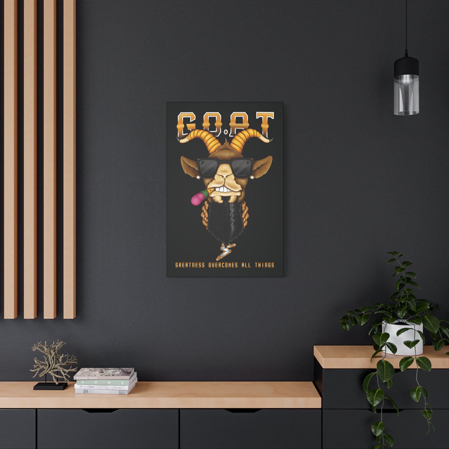 G.O.A.T. - Matte Canvas, Stretched, 1.25"