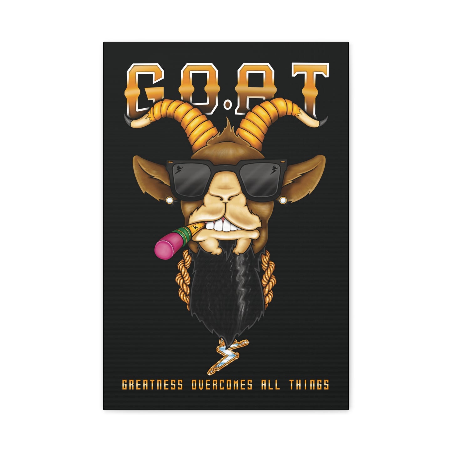 G.O.A.T. - Matte Canvas, Stretched, 1.25"