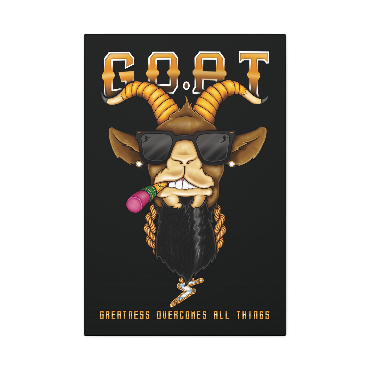 G.O.A.T. - Matte Canvas, Stretched, 1.25"