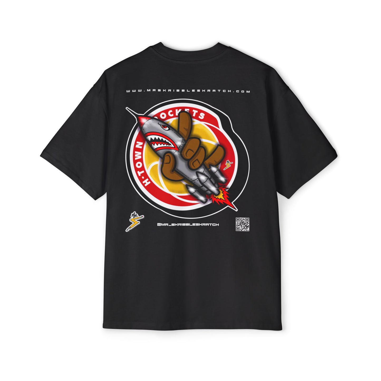 H-Town Rocket Men's Heavy Oversized Tee