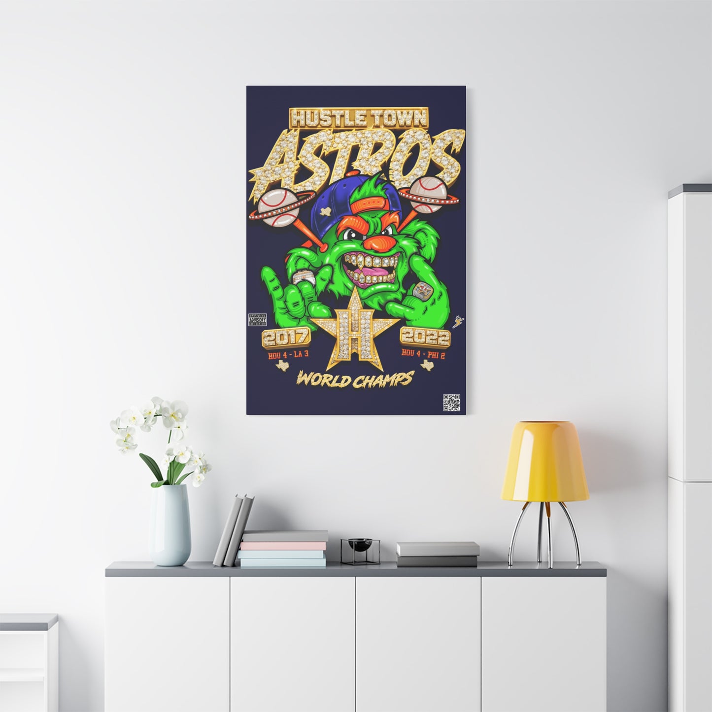“Hustle Town Astros Orbit 2.0” - Matte Canvas, Stretched, 1.25"