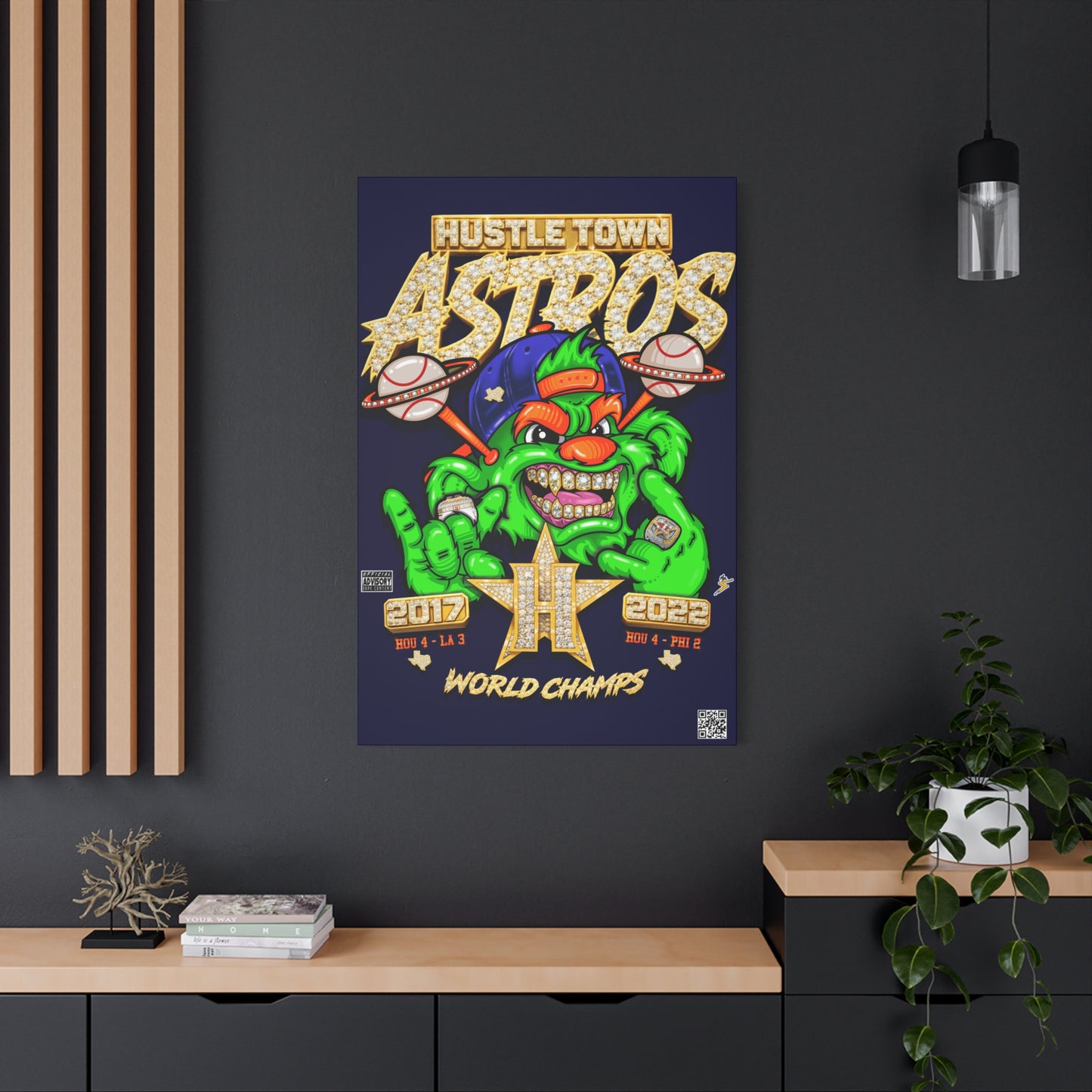 “Hustle Town Astros Orbit 2.0” - Matte Canvas, Stretched, 1.25"