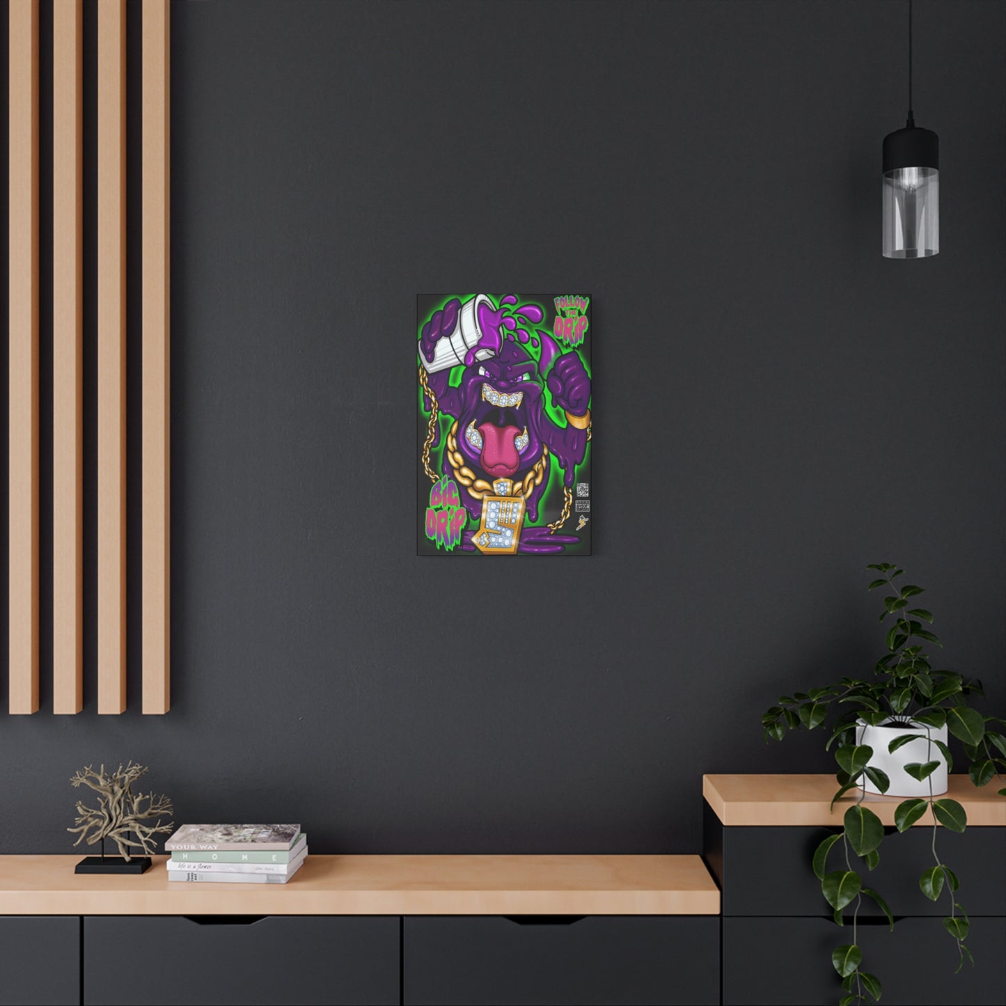 “Big Drip” - Matte Canvas, Stretched, 1.25"