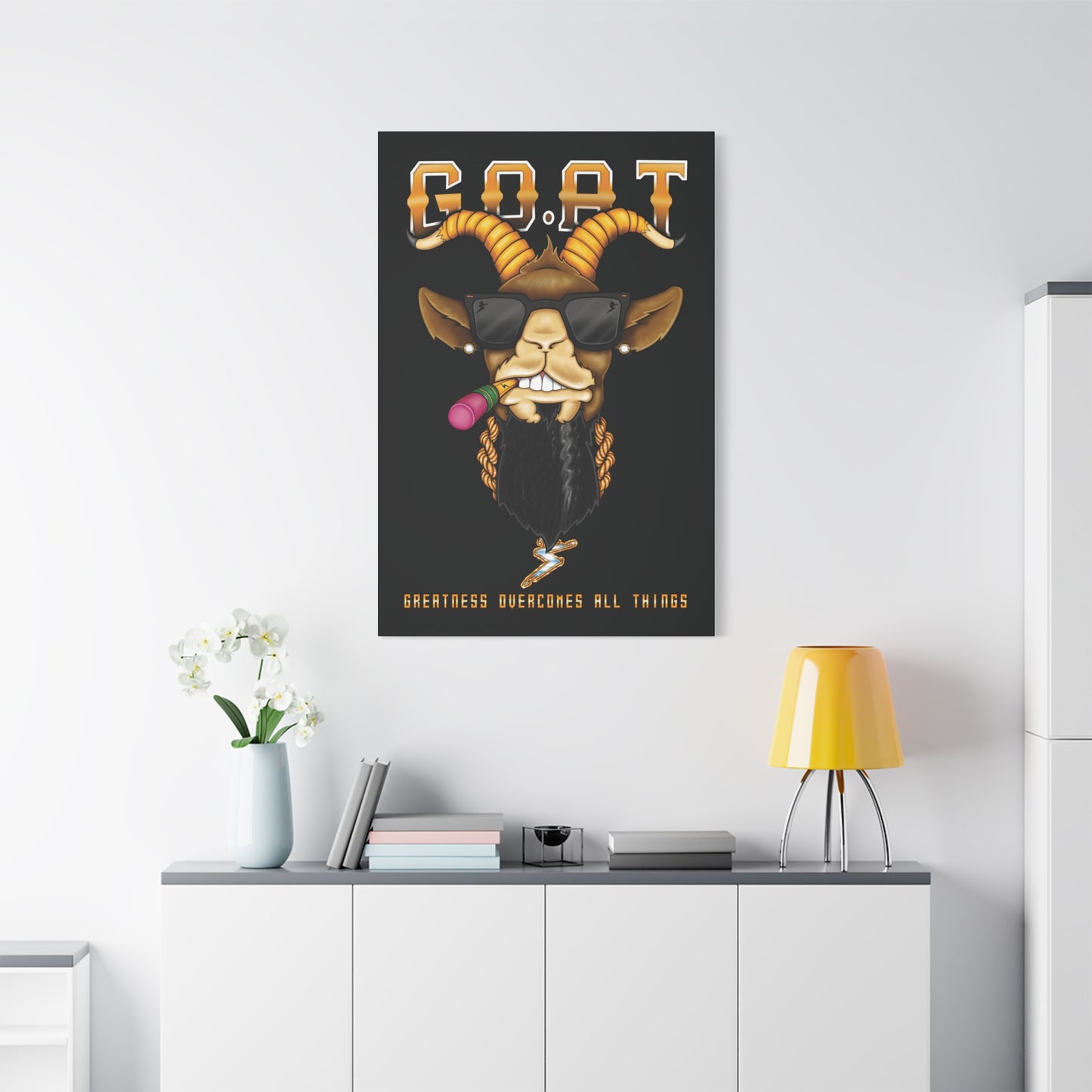 G.O.A.T. - Matte Canvas, Stretched, 1.25"