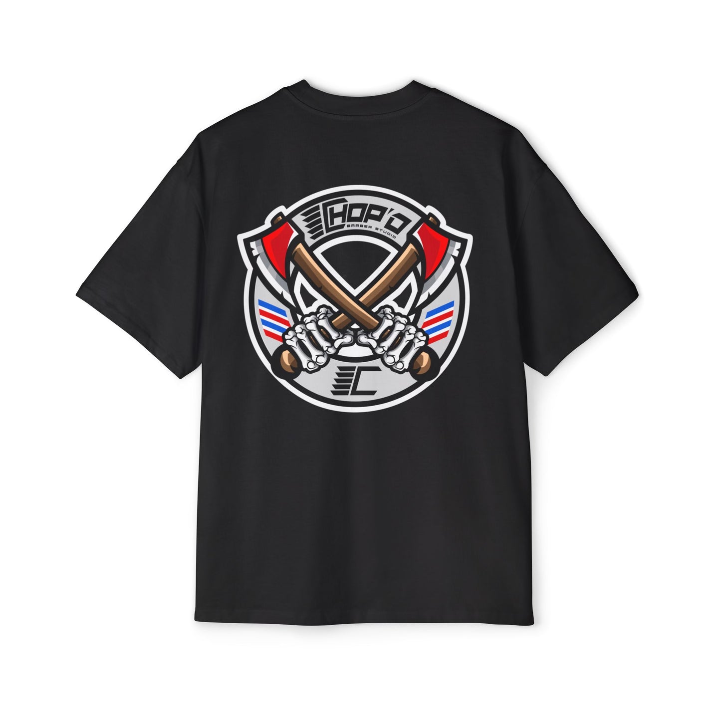 Chop’d Oversized Vintage Retro Skeleton Hands & Axe