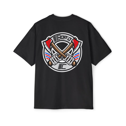Chop’d Oversized Vintage Retro Skeleton Hands & Axe