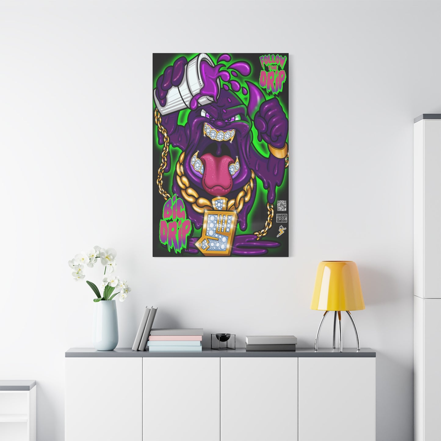 “Big Drip” - Matte Canvas, Stretched, 1.25"