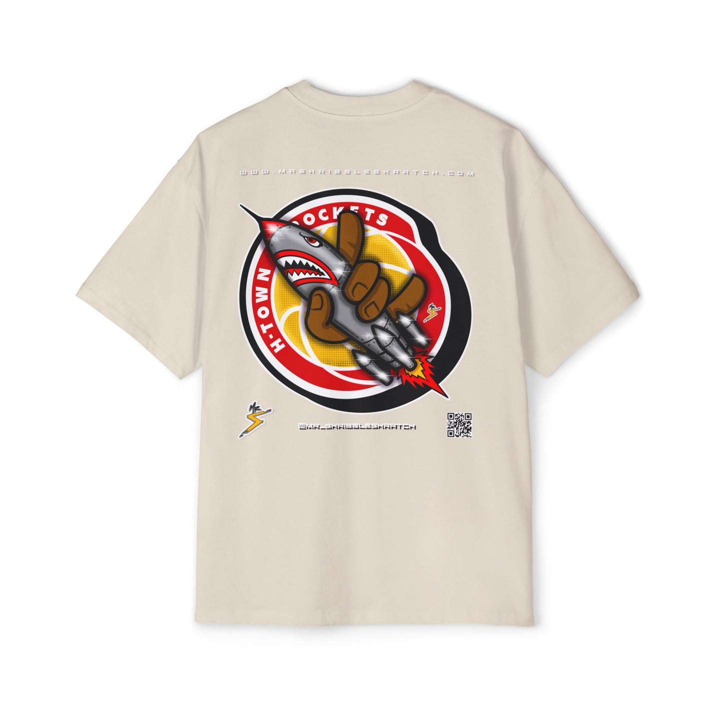 H-Town Rocket Men's Heavy Oversized Tee