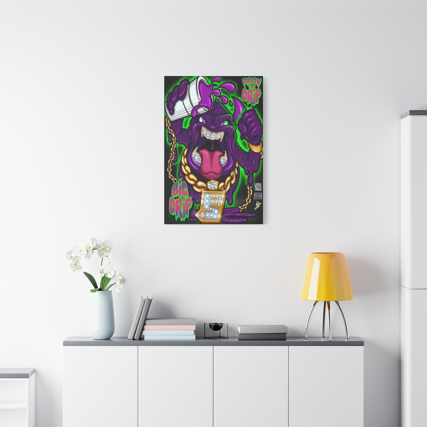 “Big Drip” - Matte Canvas, Stretched, 1.25"
