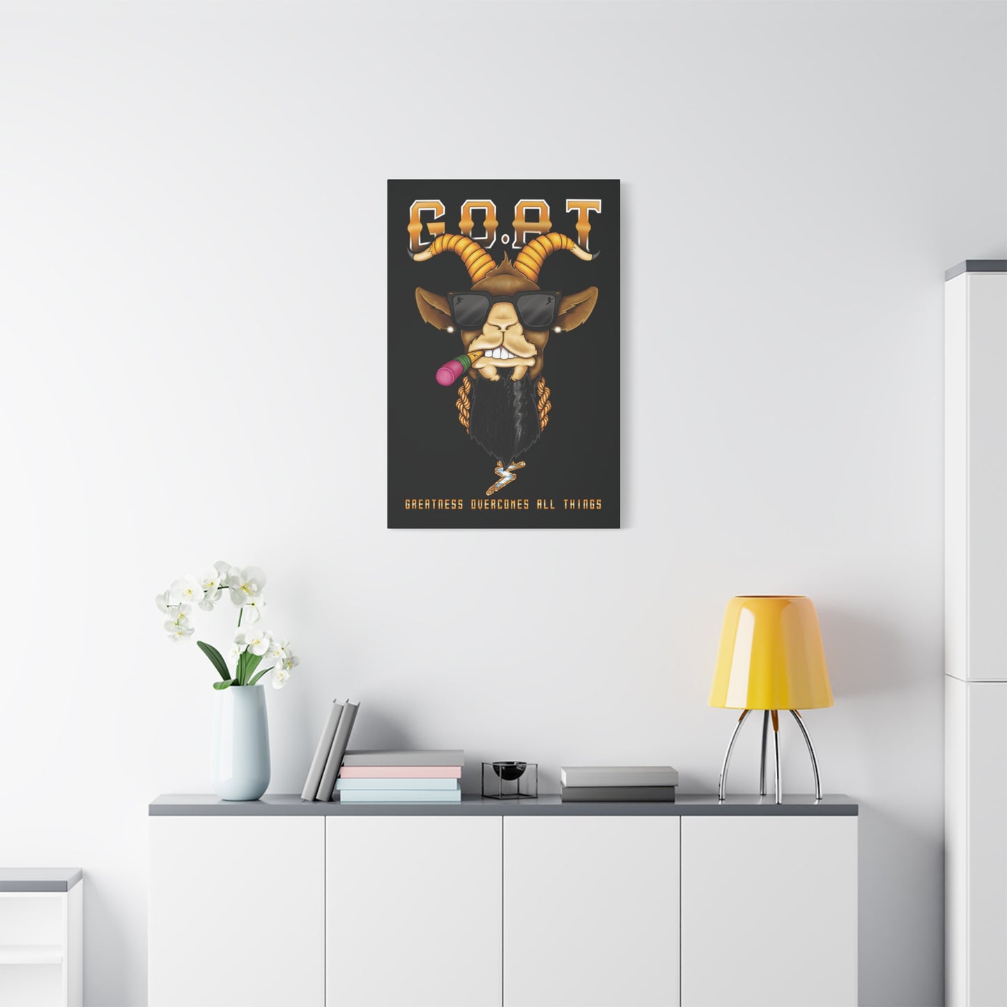 G.O.A.T. - Matte Canvas, Stretched, 1.25"