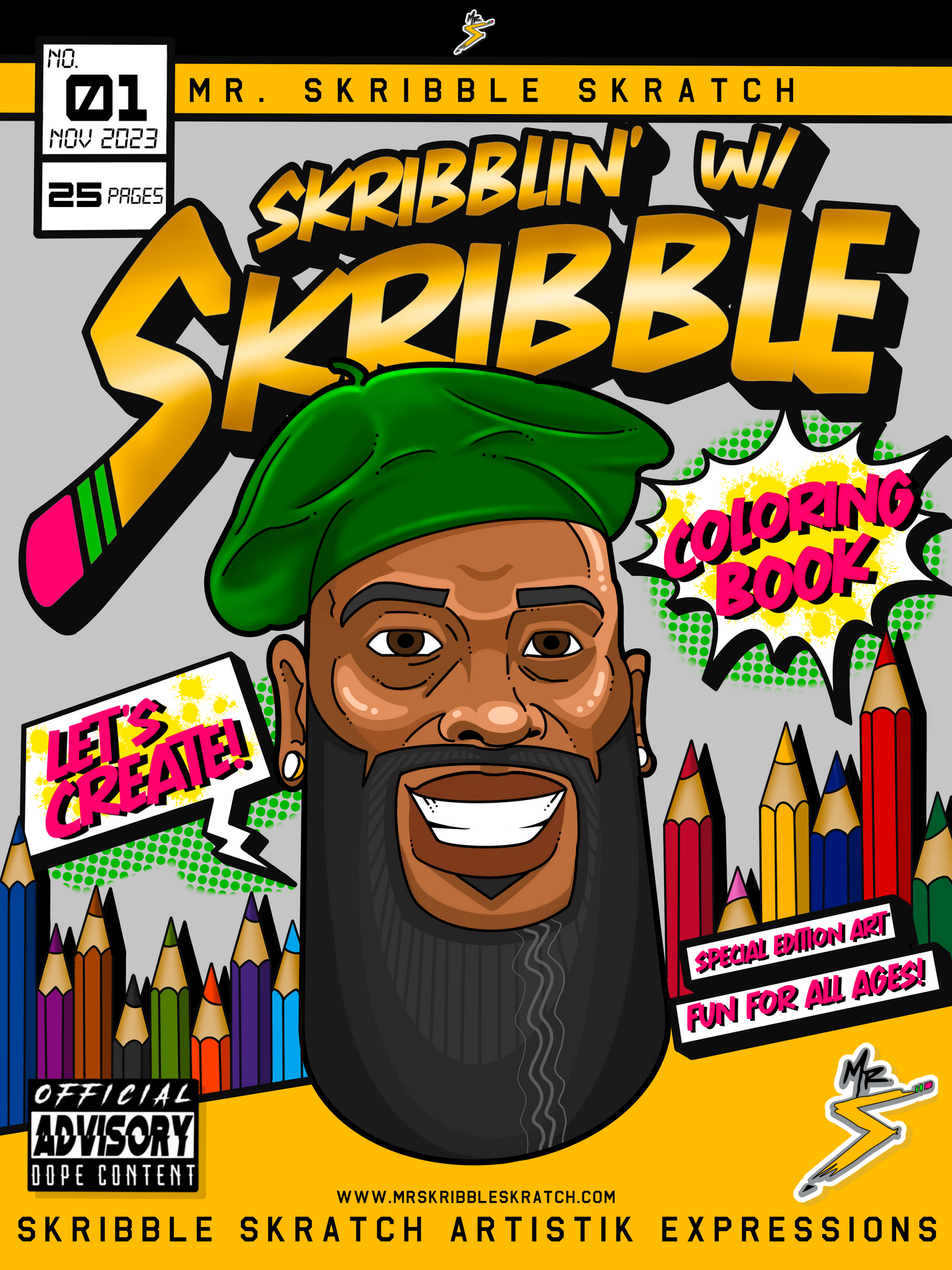 Skribblin’ w/ Skribble Coloring Book