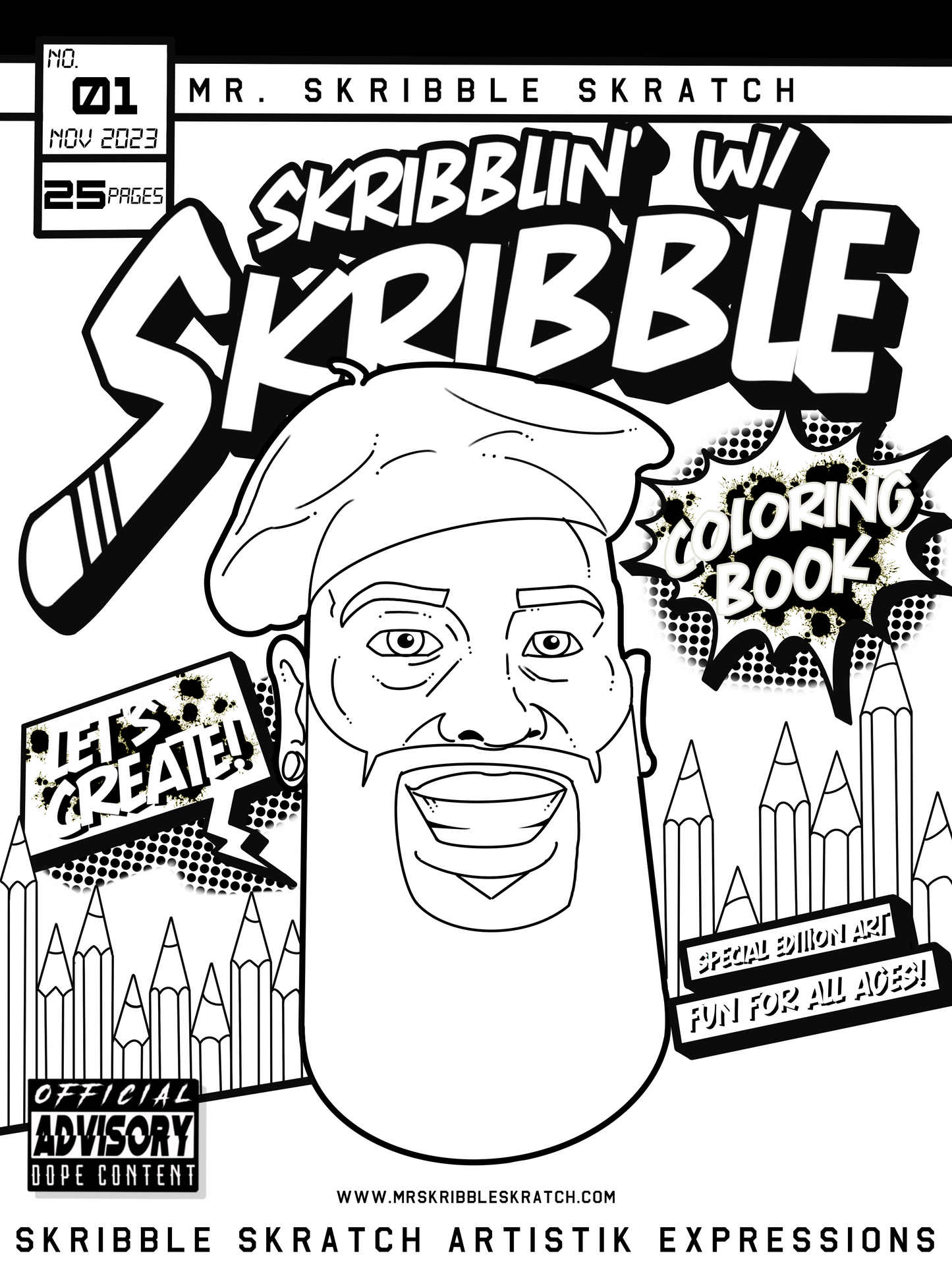 Skribblin’ w/ Skribble Coloring Book