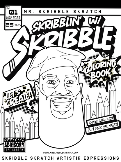 Skribblin’ w/ Skribble Coloring Book