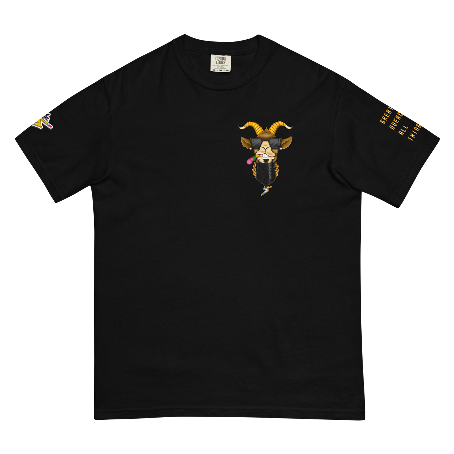 “G.O.A.T” Unisex garment-dyed heavyweight t-shirt