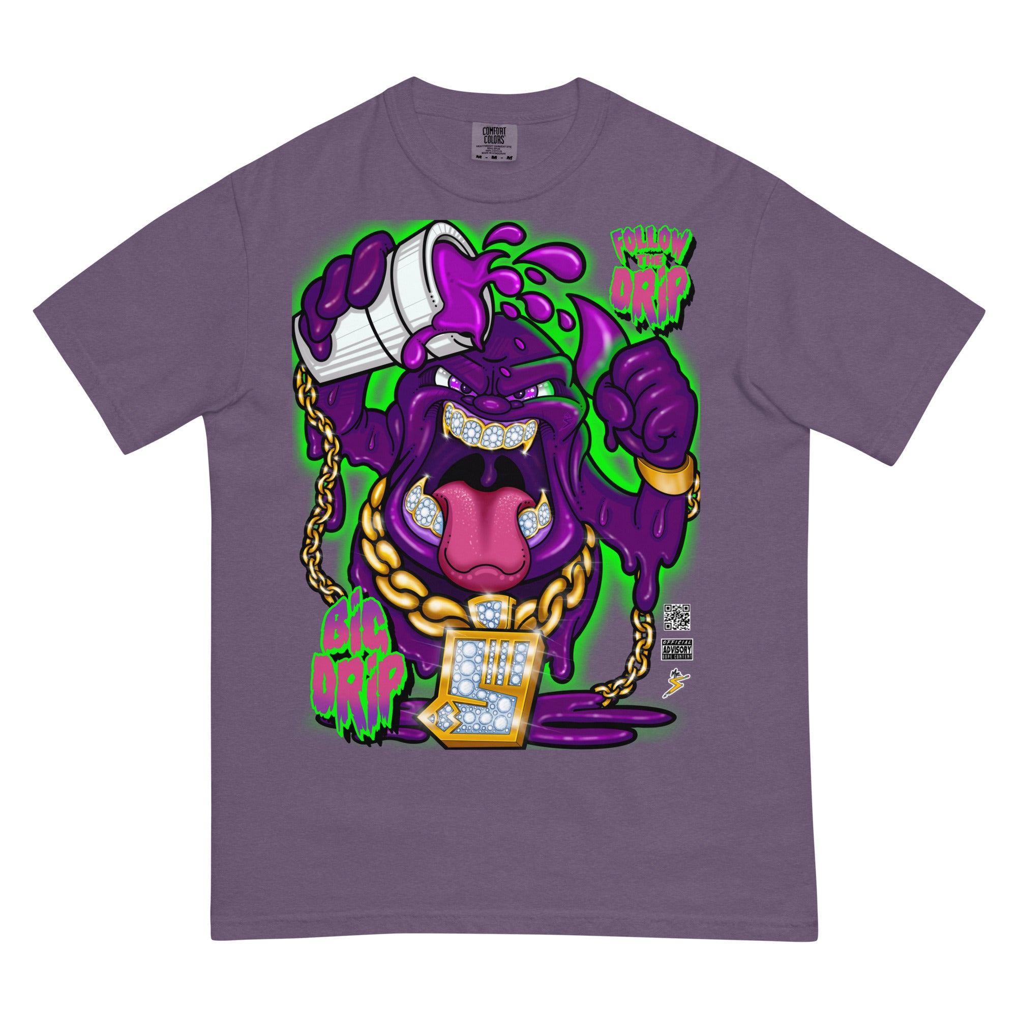 Big Drip” Unisex garment-dyed Heavyweight Tee – Mr. Skribble Skratch