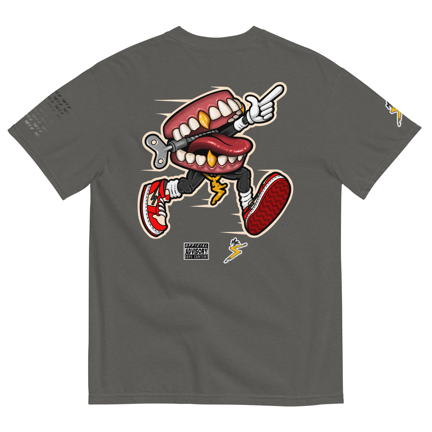 “Run It Up” Unisex garment-dyed heavyweight t-shirt