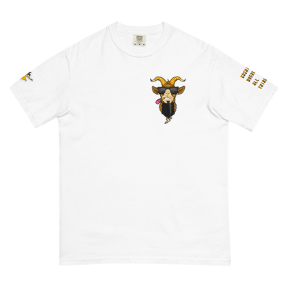 “G.O.A.T” Unisex garment-dyed heavyweight t-shirt