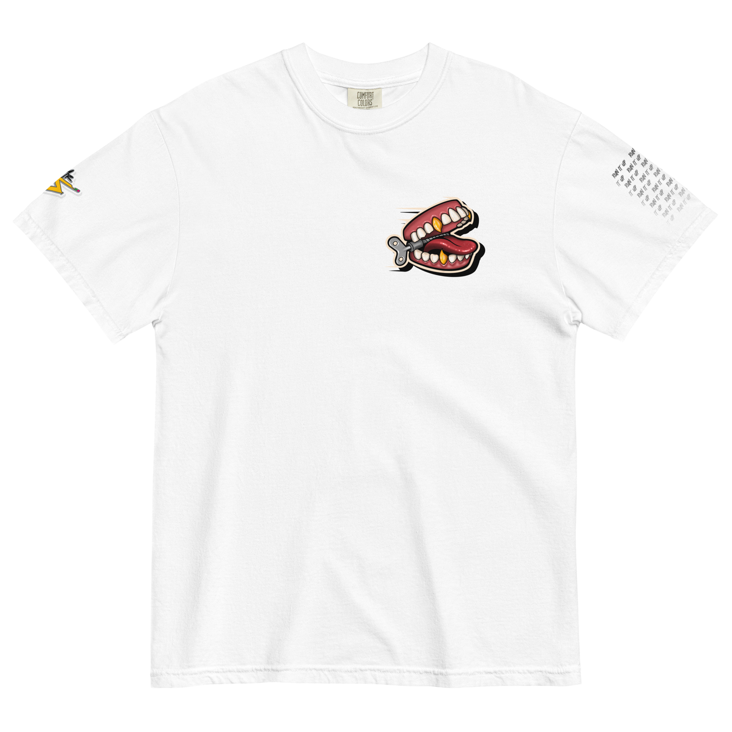 “Run It Up” Unisex garment-dyed heavyweight t-shirt